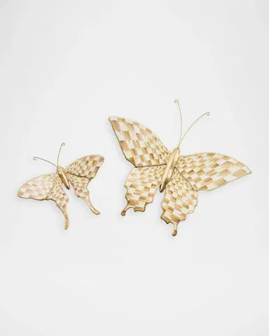 MacKenzie-Childs Mocha Butterfly Wall Decor Duo | Thumbnail 2 MacKenzie-Childs Mocha Butterfly Wall Decor Duo | Thumbnail 2