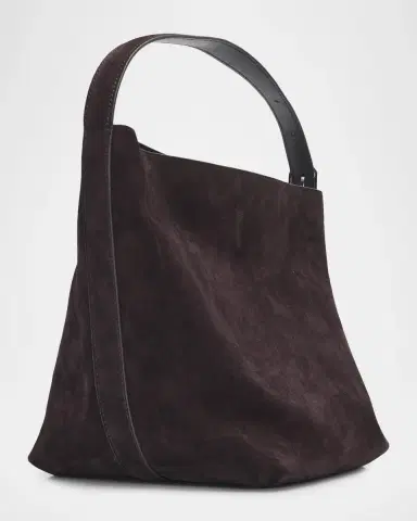 TOTEME Medium Belted Suede Tote Bag | Thumbnail 3