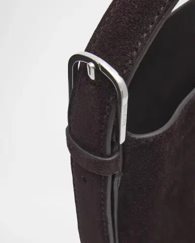 TOTEME Medium Belted Suede Tote Bag | Thumbnail 5