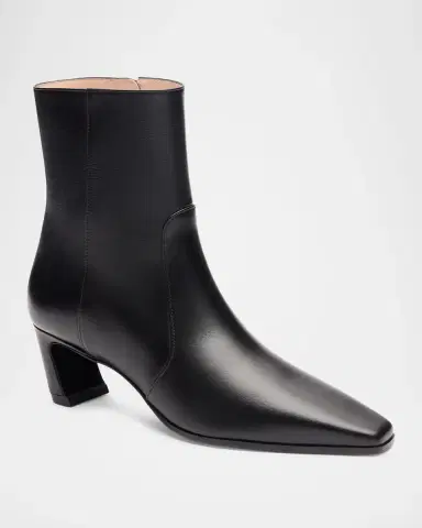 Stuart Weitzman 50mm Stassi Leather Booties | Thumbnail 2