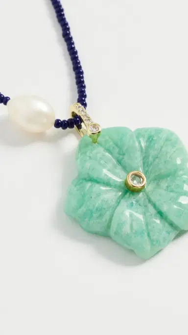 Maison Irem Azure Flower Necklace | Thumbnail 5