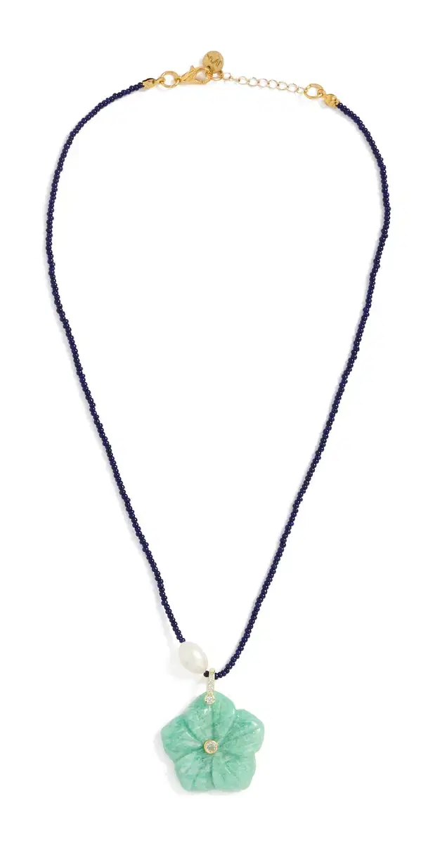 Maison Irem Azure Flower Necklace