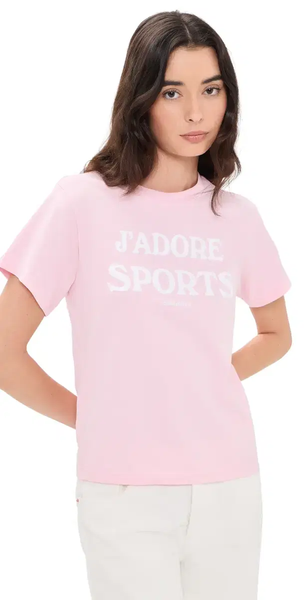 Sporty & Rich J'adore Baby Tee Laffy White M