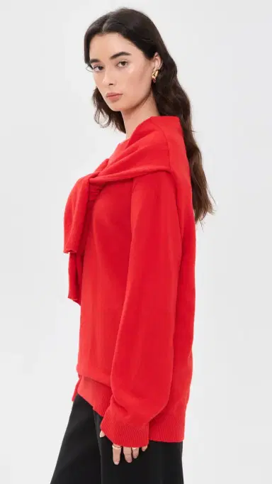 Source Unknown Tio Extra Shawl Sweater Red M/L | Thumbnail 4