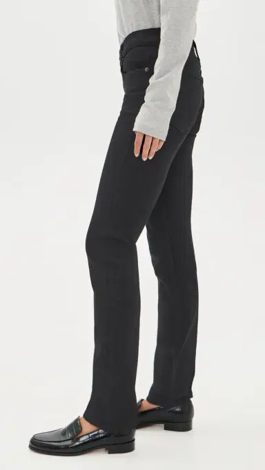 SLVRLAKE Naomi Slim Jeans Jet Black | Thumbnail 4