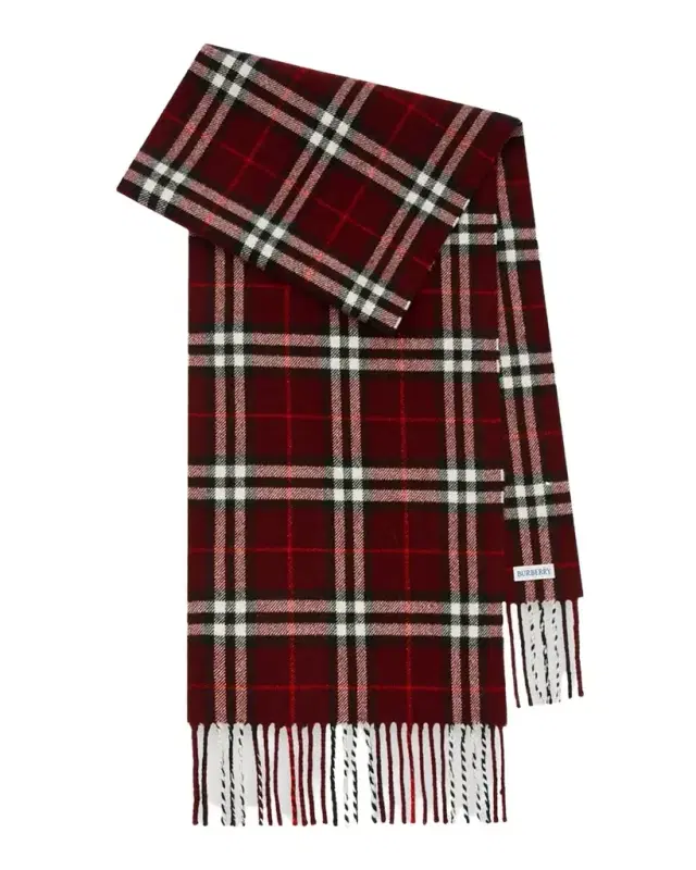 Burberry Sparkle Check Cashmere Scarf