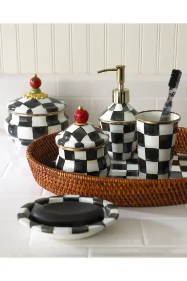 MacKenzie-Childs Courtly Check Tumbler | Thumbnail 2 MacKenzie-Childs Courtly Check Tumbler | Thumbnail 2