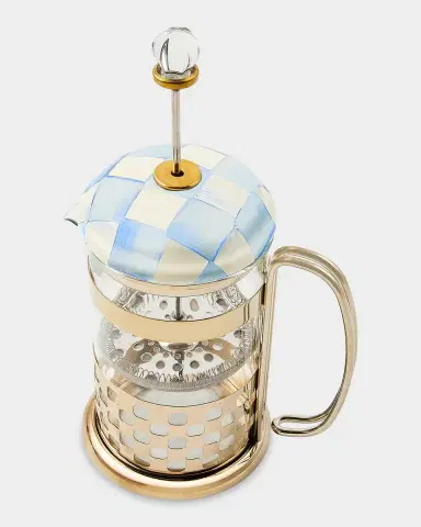 MacKenzie-Childs Sky Check French Press | Thumbnail 3