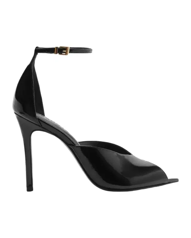 Schutz Ingrid 100MM Patent Leather D 'Orsay Sandals