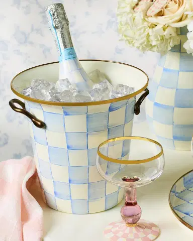MacKenzie-Childs Sky Check Wine Cooler | Thumbnail 2
