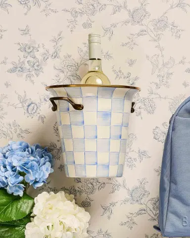 MacKenzie-Childs Sky Check Wine Cooler | Thumbnail 4