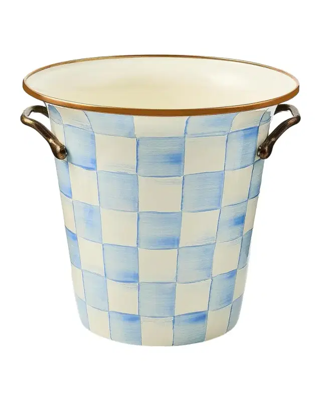 MacKenzie-Childs Sky Check Wine Cooler