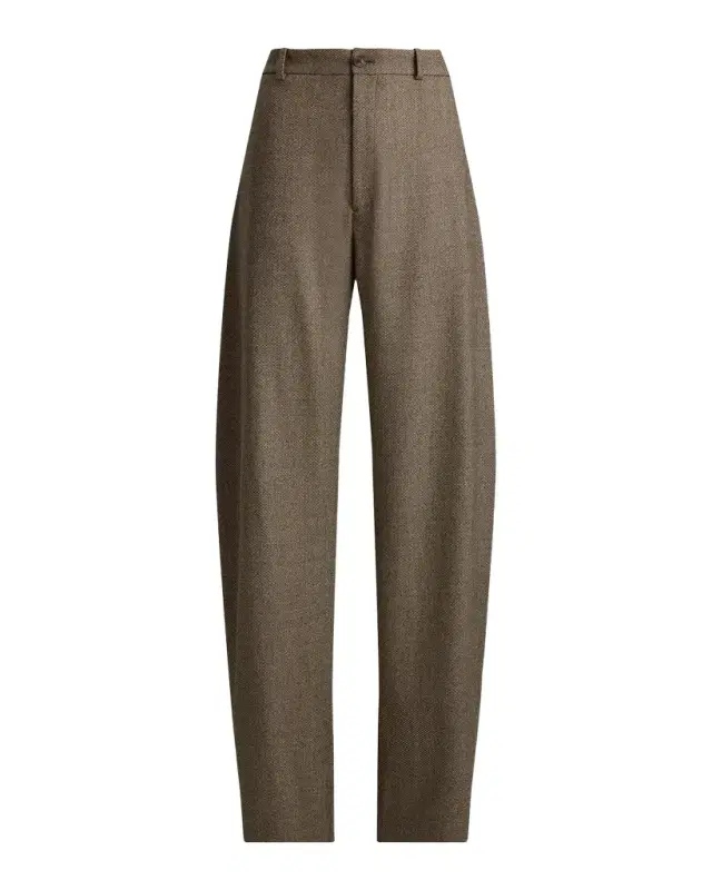 Ralph Lauren Collection Leandre Wool Barrel-Leg Pants