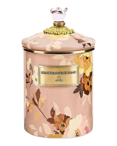 MacKenzie-Childs Wild Rose Mauve Medium Canister | Thumbnail 1 MacKenzie-Childs Wild Rose Mauve Medium Canister | Thumbnail 1