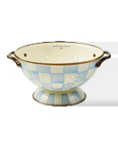 MacKenzie-Childs Sky Check Large Colander | Thumbnail 2