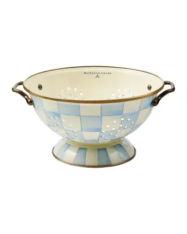MacKenzie-Childs Sky Check Large Colander | Thumbnail 1