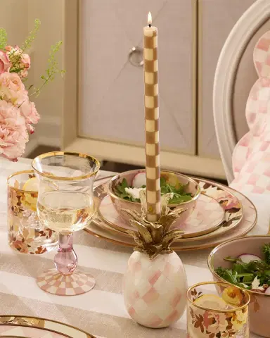 MacKenzie-Childs Rosy Pineapple Candle Holder | Thumbnail 3
