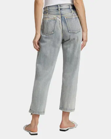 3.1 Phillip Lim Straight-Leg Cropped Jeans with Side Zipper Detail | Thumbnail 3
