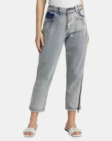 3.1 Phillip Lim Straight-Leg Cropped Jeans with Side Zipper Detail | Thumbnail 4
