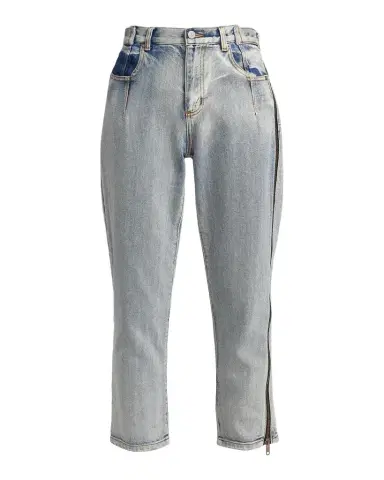 3.1 Phillip Lim Straight-Leg Cropped Jeans with Side Zipper Detail | Thumbnail 1