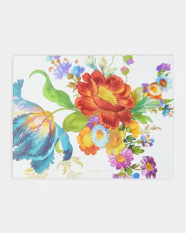 MacKenzie-Childs Flower Market 2-Piece Glass Cutting Board Set | Thumbnail 2 MacKenzie-Childs Flower Market 2-Piece Glass Cutting Board Set | Thumbnail 2