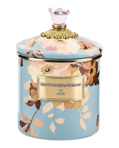 MacKenzie-Childs Wild Rose Slate Small Canister | Thumbnail 1