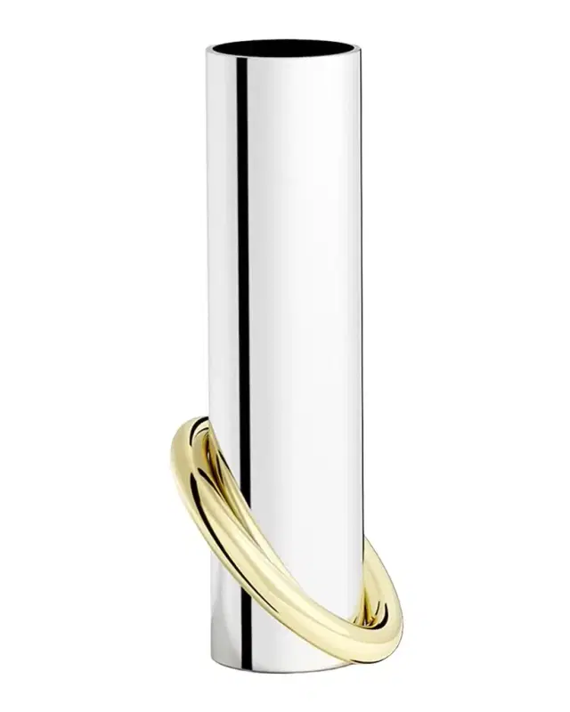 Anna New York Ring Stainless Steel & Brass Bud Vase