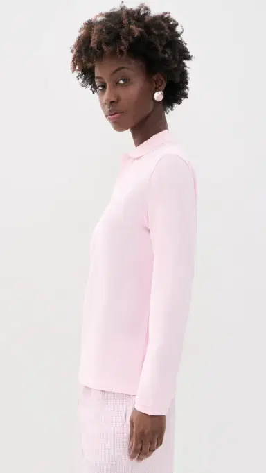 Hommegirls Long Sleeve Polo Pink | Thumbnail 4