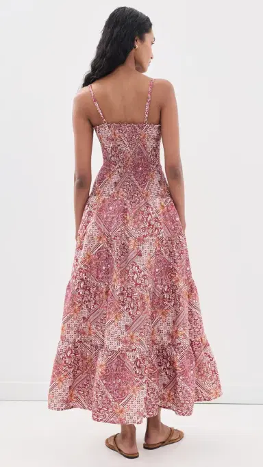 Peixoto Clementine Maxi Dress Burgundy Blush | Thumbnail 3 Peixoto Clementine Maxi Dress Burgundy Blush | Thumbnail 3