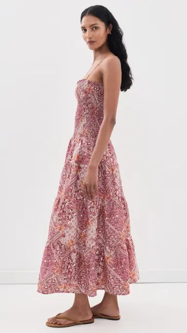 Peixoto Clementine Maxi Dress Burgundy Blush | Thumbnail 4 Peixoto Clementine Maxi Dress Burgundy Blush | Thumbnail 4