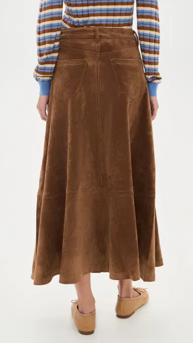 BLANKNYC Morning Brew Faux Suede Skirt Morning Brew | Thumbnail 3