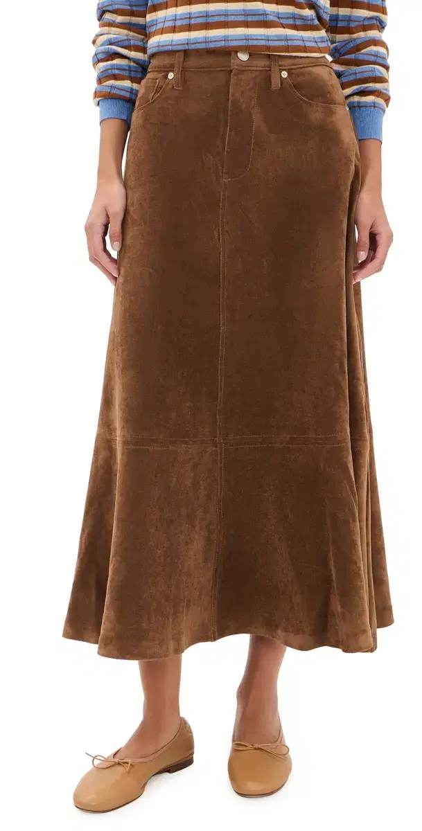 BLANKNYC Morning Brew Faux Suede Skirt Morning Brew