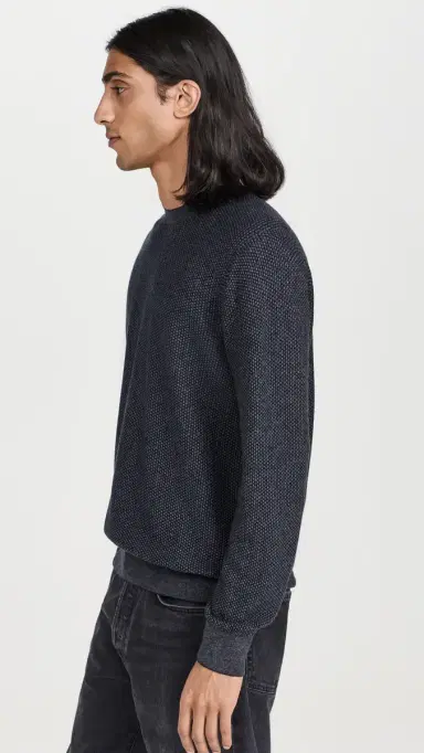 Vince Geo Jacquard Crew Sweater Coastal/ed H Grey | Thumbnail 4 Vince Geo Jacquard Crew Sweater Coastal/ed H Grey | Thumbnail 4
