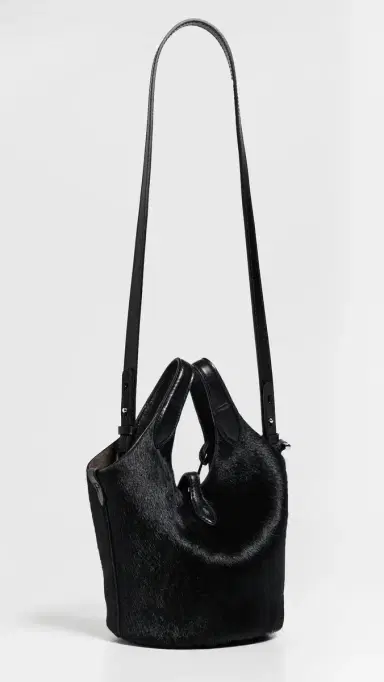 Polo Ralph Lauren Haircalf Crossbody Bag Black One Size | Thumbnail 4
