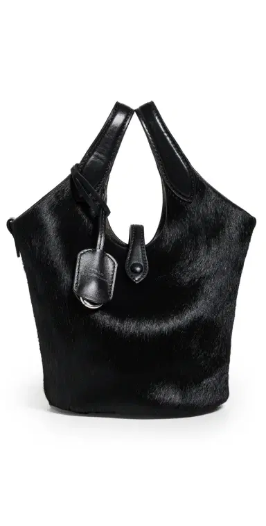 Polo Ralph Lauren Haircalf Crossbody Bag Black One Size | Thumbnail 1