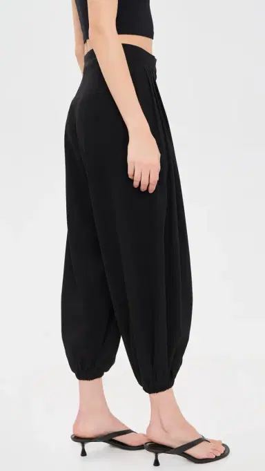 Source Unknown Giacca Ruched Balloon Leg Trousers Black L | Thumbnail 4