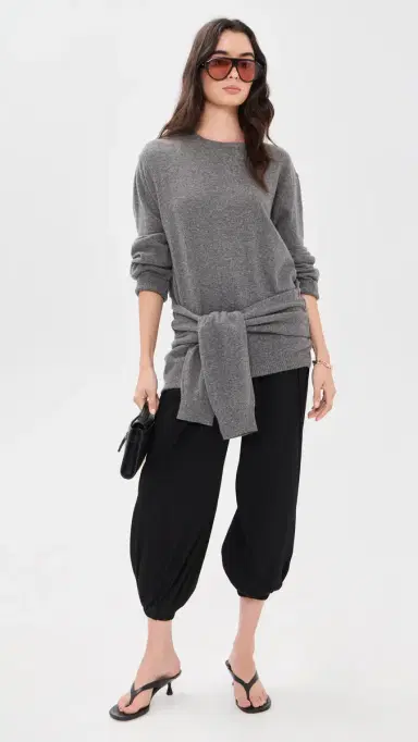 Source Unknown Giacca Ruched Balloon Leg Trousers Black L | Thumbnail 5