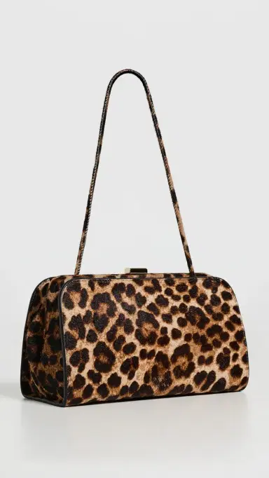 Loeffler Randall Zella Covered Frame Clutch Brushed Leopard One Size | Thumbnail 4 Loeffler Randall Zella Covered Frame Clutch Brushed Leopard One Size | Thumbnail 4