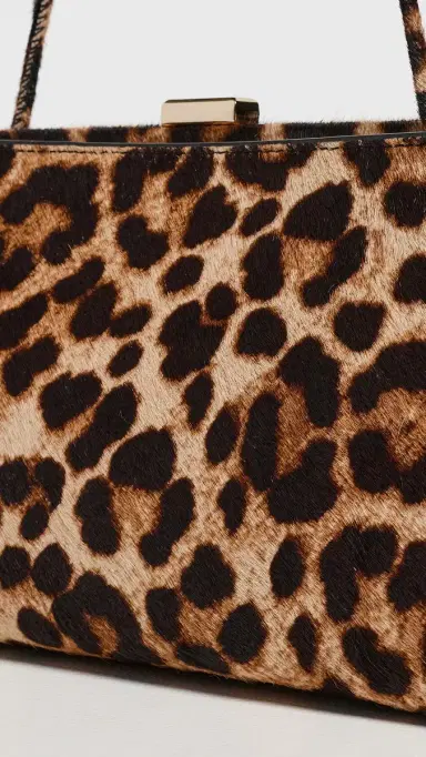 Loeffler Randall Zella Covered Frame Clutch Brushed Leopard One Size | Thumbnail 5 Loeffler Randall Zella Covered Frame Clutch Brushed Leopard One Size | Thumbnail 5