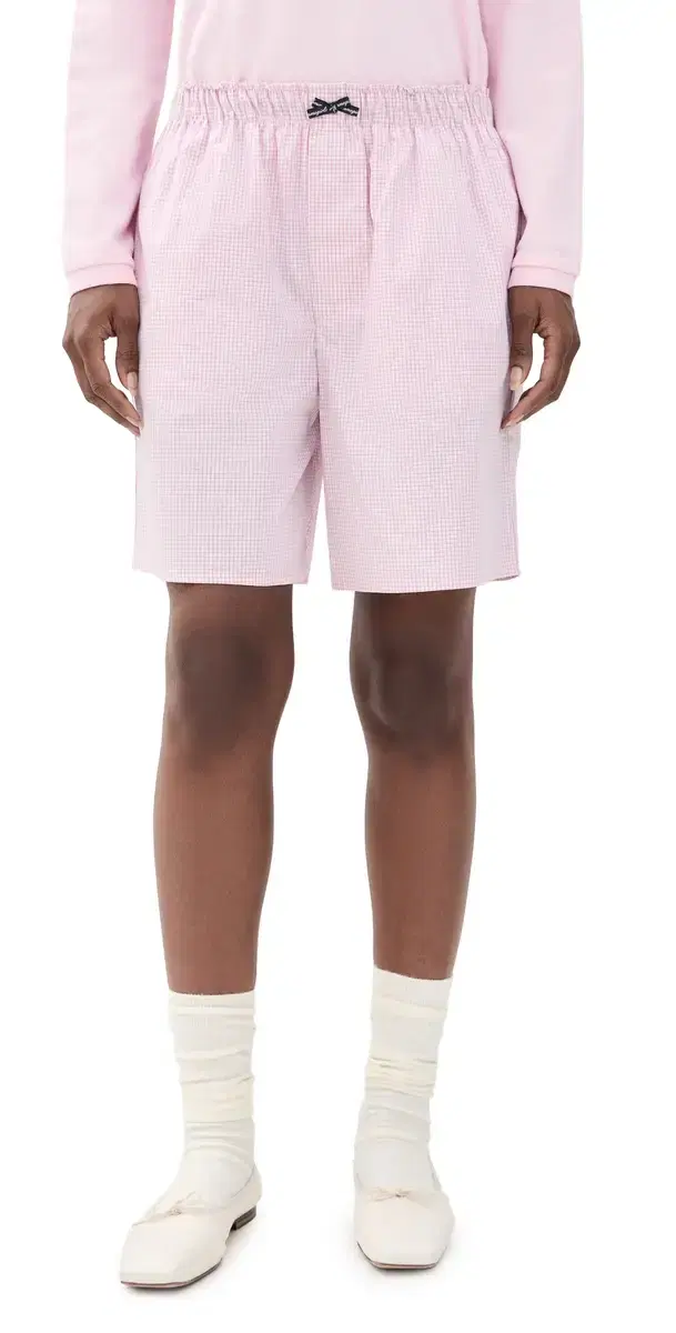 Hommegirls Long Boxer Shorts Pink Graph