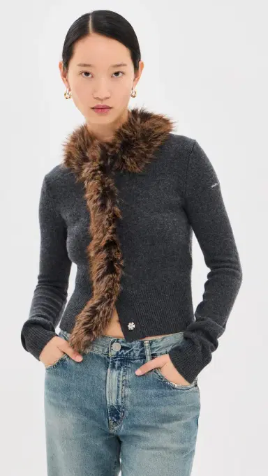 Marc Jacobs Faux Fur Lined Cardigan | Thumbnail 2 Marc Jacobs Faux Fur Lined Cardigan | Thumbnail 2