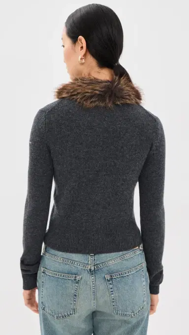 Marc Jacobs Faux Fur Lined Cardigan | Thumbnail 3 Marc Jacobs Faux Fur Lined Cardigan | Thumbnail 3