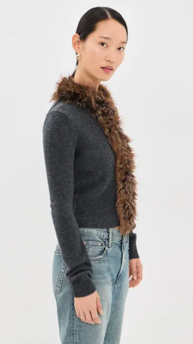 Marc Jacobs Faux Fur Lined Cardigan | Thumbnail 4 Marc Jacobs Faux Fur Lined Cardigan | Thumbnail 4