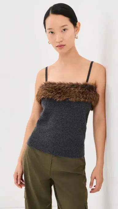Marc Jacobs Faux Fur Lined Tank Top | Thumbnail 2 Marc Jacobs Faux Fur Lined Tank Top | Thumbnail 2