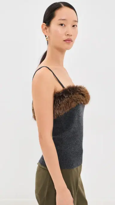 Marc Jacobs Faux Fur Lined Tank Top | Thumbnail 4 Marc Jacobs Faux Fur Lined Tank Top | Thumbnail 4