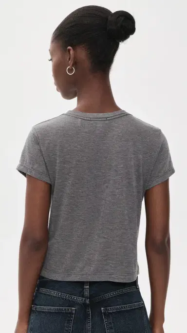 AGOLDE Adine Tee Grey Heather | Thumbnail 3 AGOLDE Adine Tee Grey Heather | Thumbnail 3