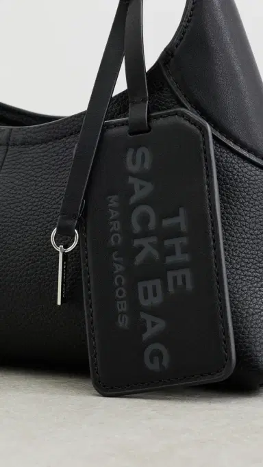 Marc Jacobs The Small Belted Sack Shoulder Bag Black One Size | Thumbnail 5