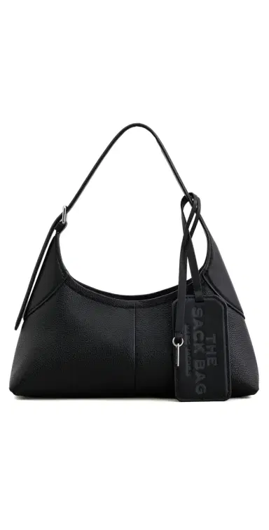 Marc Jacobs The Small Belted Sack Shoulder Bag Black One Size | Thumbnail 1