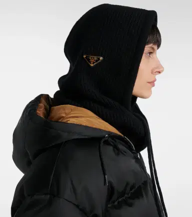 Prada Ribbed-knit wool and cashmere ski mask | Thumbnail 2
