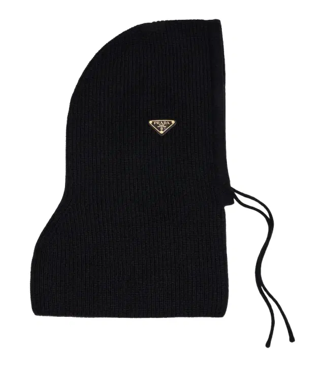 Prada Ribbed-knit wool and cashmere ski mask